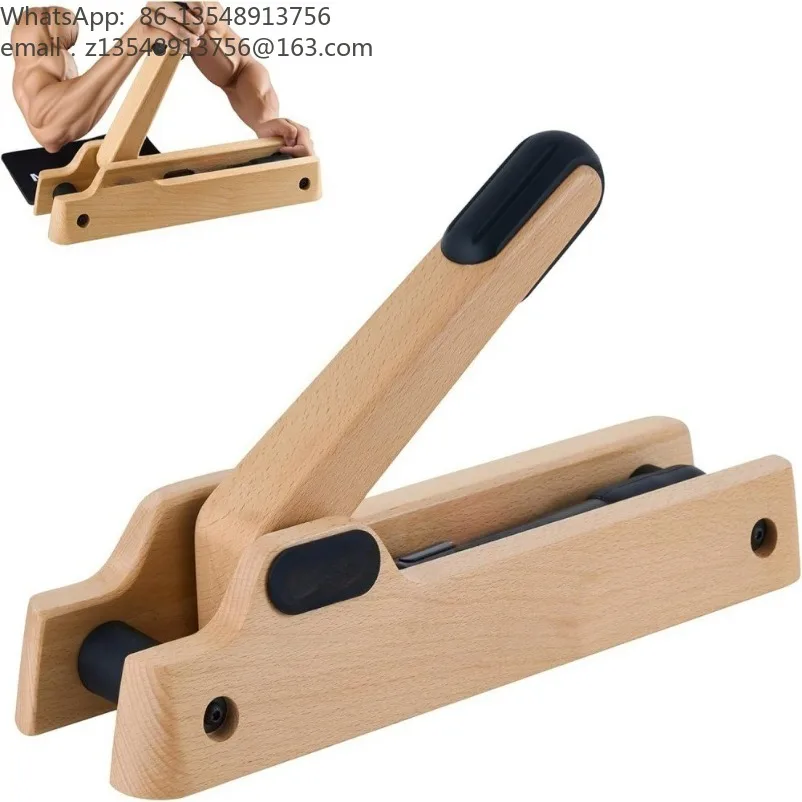 Wooden arm wrestling trainer biceps grip training equipment
