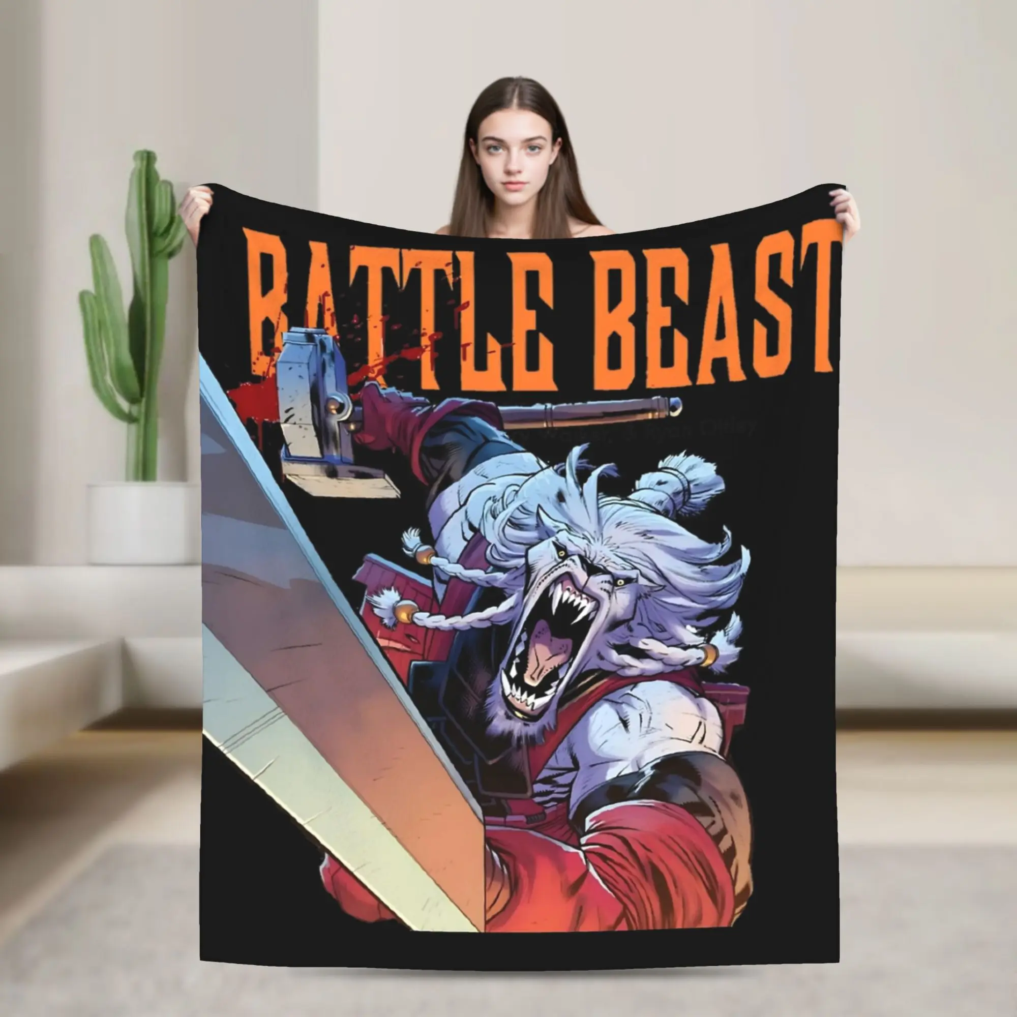 Invincible Battle Beast Blankets Flannel Spring/Autumn  Portable Soft Throw Blanket for Bed Car Plush Thin Quilt
