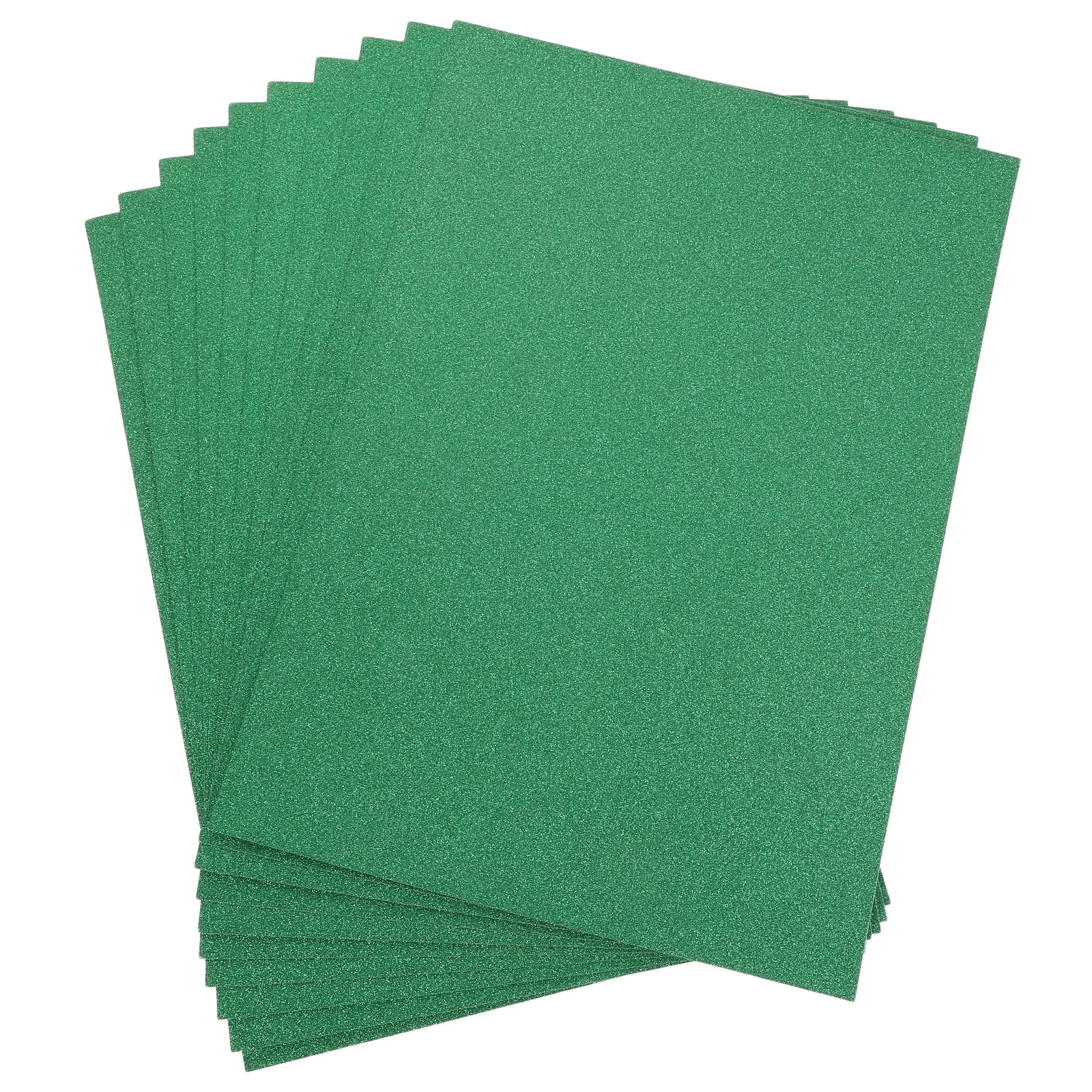 10 قطعة من البطاقات اللامعة الخضراء غير القابلة للتساقط اللامعة لمشاريع الحرف اليدوية ذاتية الصنع وديكورات الحفلات والدعوات وسكرابوكينغ