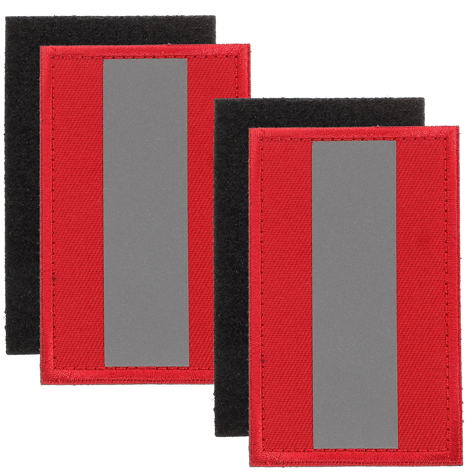 

2Pcs Reflective Safety Patch High-Class Cloth Material DIY Decoration Night Hiking Camping Use Durable Self-Adhesive