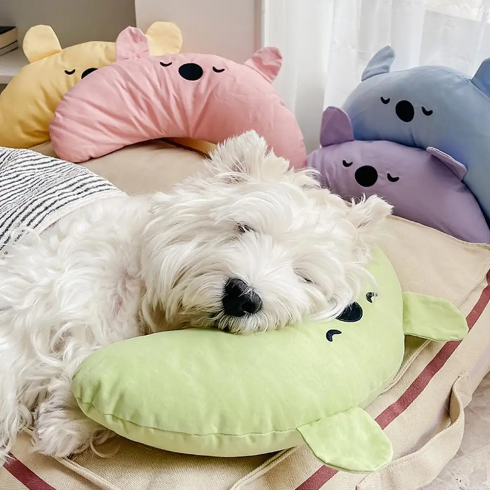 Dog Sleep Cushion U-shaped Cervical Spine Support Kitten Puppy Pillow Soft Comfortable Resilient Cat Dog Cushion Pet Supplies