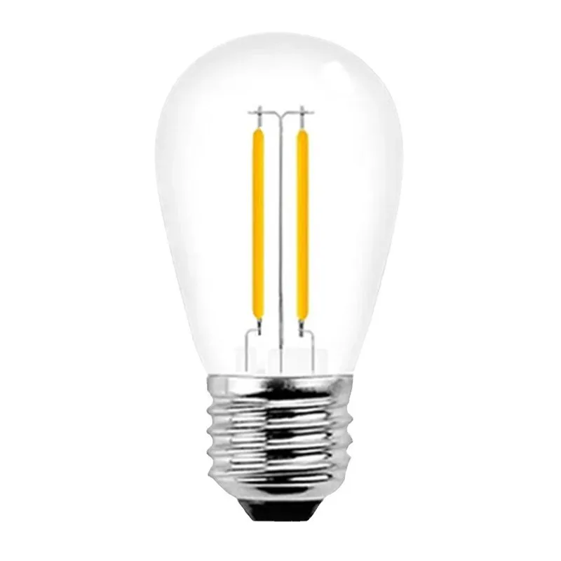 S14 3V 220V 110V 1W 2W Warm Bulb LED Filament Outdoor Camping Waterproof E27 Screw Energy Saving Double Vision Super Bright