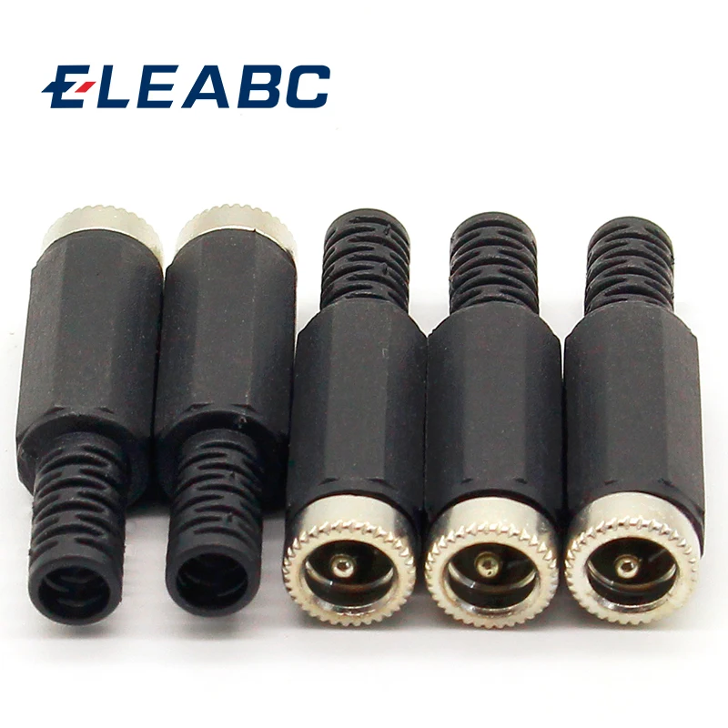 5 szt. 2,1 mm x 5,5 mm żeńskie gniazdo zasilania DC Adapter złącza typu jack