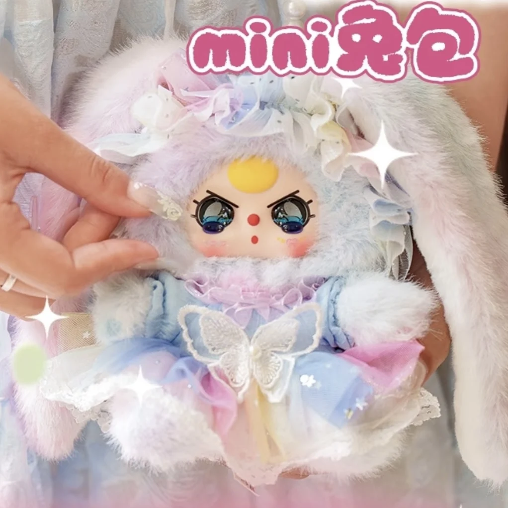 Original Neue Baby Drei Macchiato Mini Kaninchen Tasche Serie Plüsch Vinyl Blind Box Mode Tasche Puppe Sammeln Niedlichen Spielzeug Geschenk