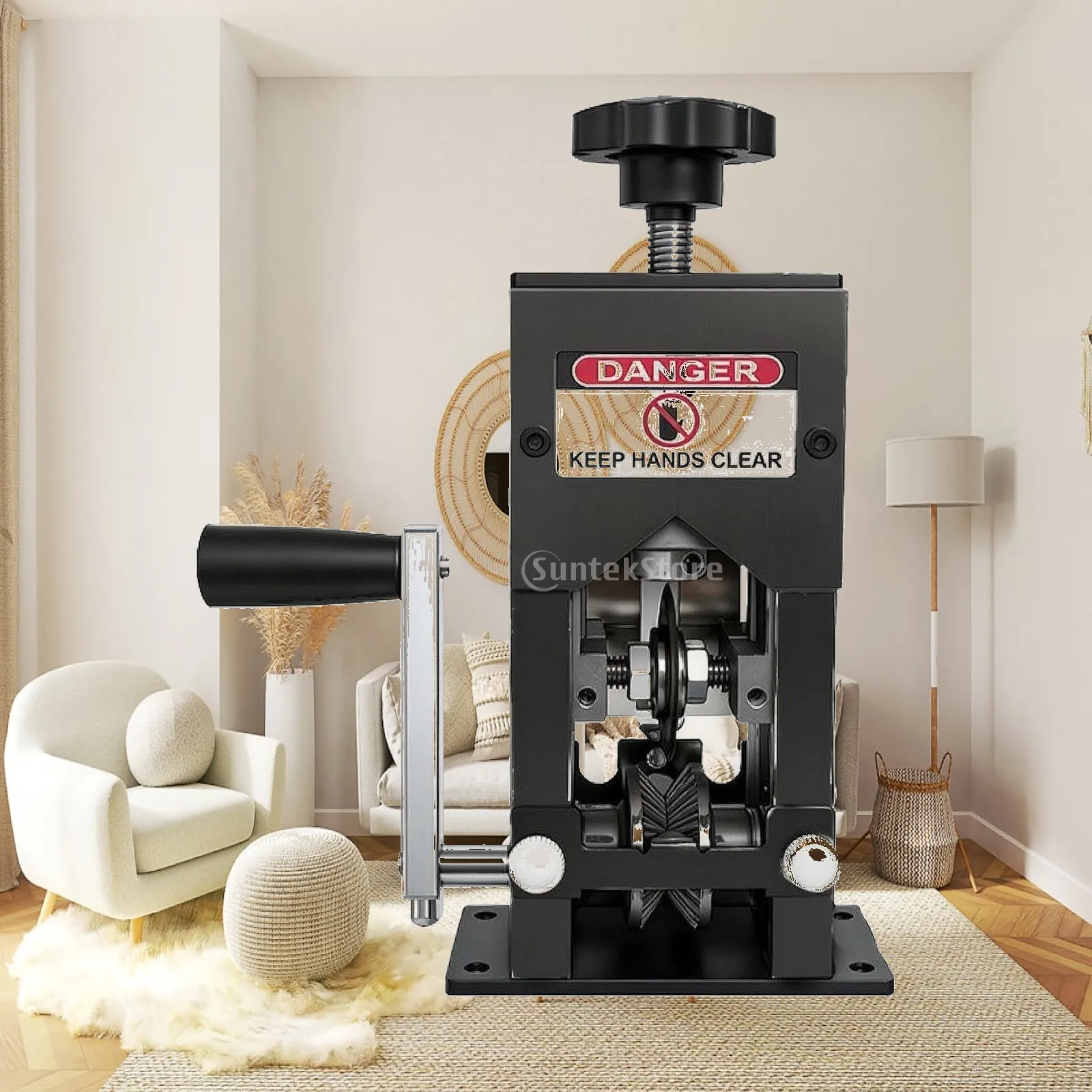 Wire Stripping Machine Two-Mode Wire Stripper with Crank Handle Cable Stripping Machine Compact Sturdy for Electricians
