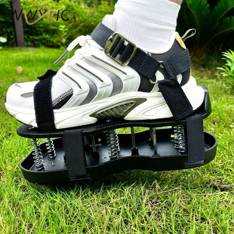 Lawn  Shoes with Retractable Spring Straps for Garden Grass Soil Loosening Yard Gardening Care Work