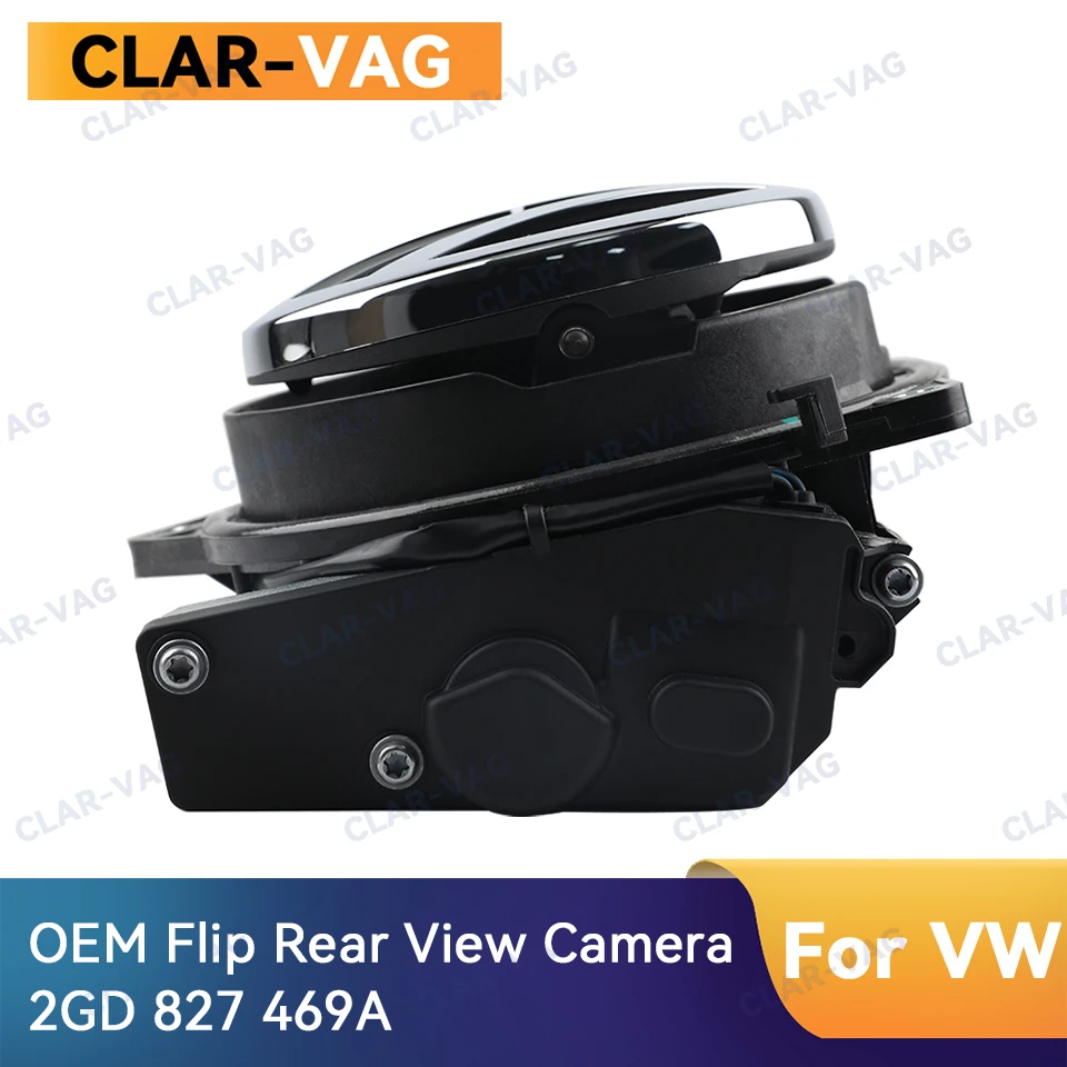 For VW T-ROC Passat B8 POLO OEM Flipping Badge Reversing Camera Rear View Camera 2GD 827 469A Static Track/Dynamic Track Camera