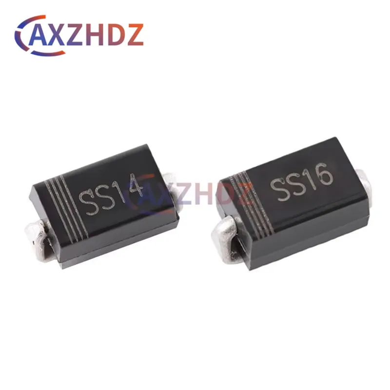 50PCS Diodo Schottky SMD SMA SMB SMC DO214AC SS14 SS16 SS24 SS26 SS34 SS36 SS54 SS56 SS110 SS210 SS310 SS510 1/2/3/5A 40/60/100V