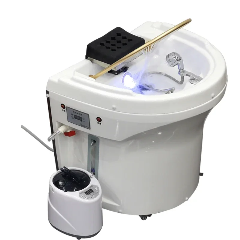 

FG17No water connection, movable head treatment basin, water circulation with water storage, shampoo, fumigation, ear collection