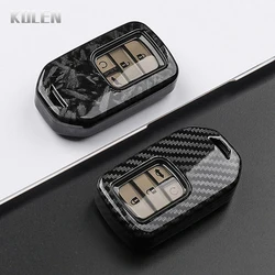 ABS Carbon Fiber Style Car Key Case Cover For Honda Fit Lucky Vwzel City Civic Accord Jazz CRV CR-V Pilot HRV HR-V Odyssey BRV