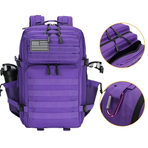 Imagen 2 del producto Mochila táctica de 45L, bolsa 3P, Mochila de asalto para 3 días al aire libre, Mochila impermeable para escalar, Camping, senderismo, caza, Mochila