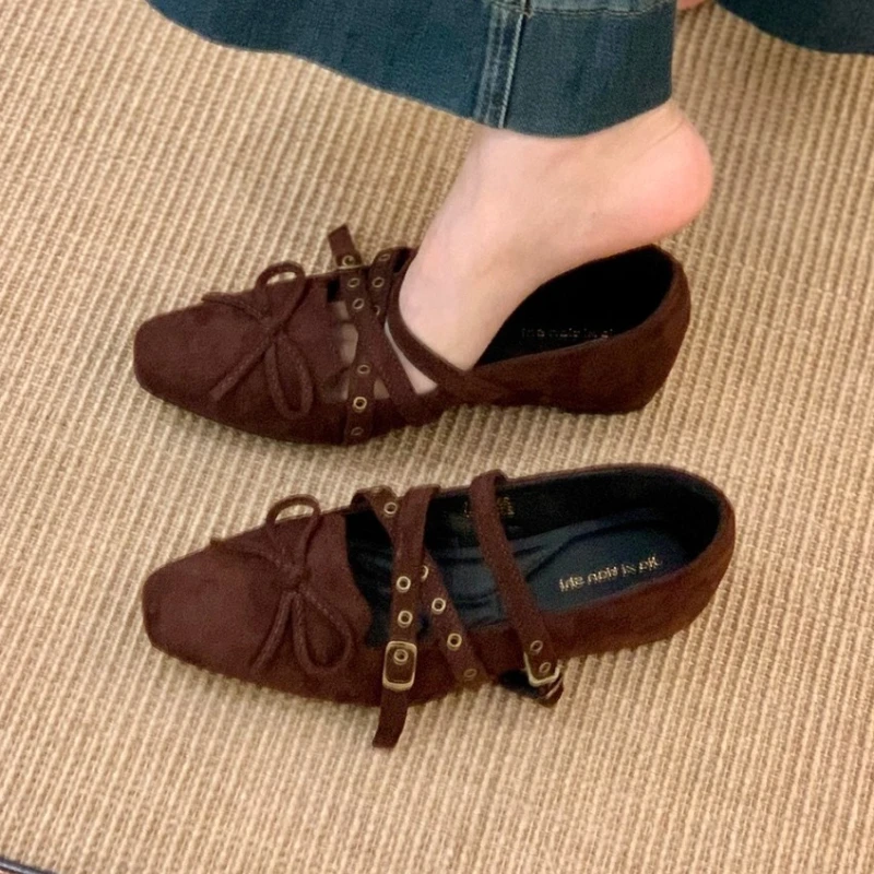 

Bow Women Loafers Shoes New Flats Shoes Designer 2025 Trend Party Woman Sneakers Casual Shallow Winter Suede Zapatos De Mujer