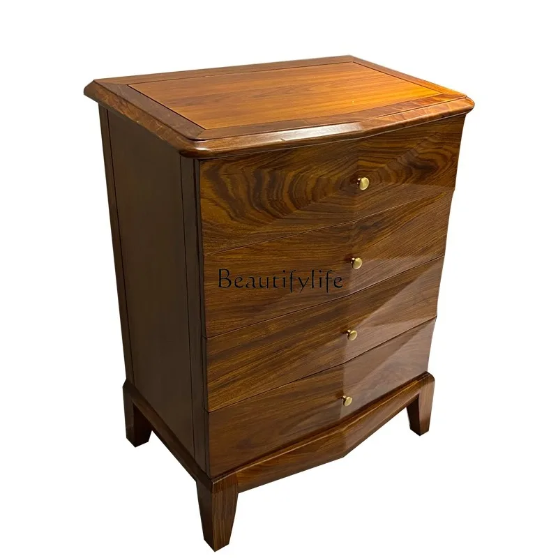 

New Chinese-style ebony chest cabinet, chest cabinet, simple modern living room storage cabinet