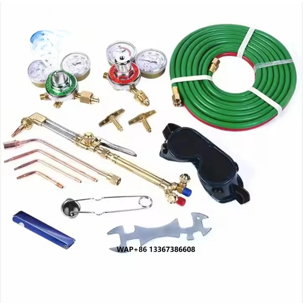 

Portable Oxygen Acetylene Gas Cutting Torch and Welding Kit Brazing Welder Tool Set
