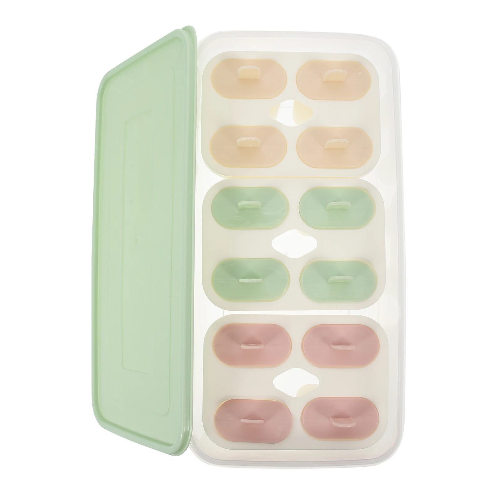 

Popsicle Molds Ice Cream Maker Silicone Kitchen Tools with Lid for DIY Freezer Treats Juices Yogurt Fruit Pudding Jams PP