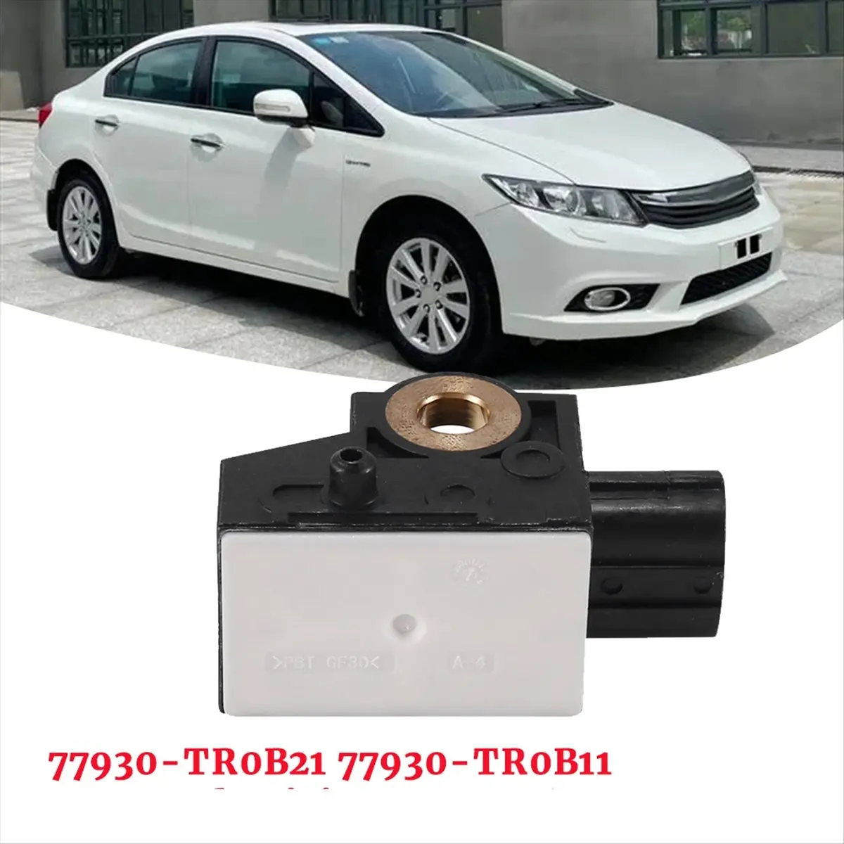 #60K Car Front Impact Sensor 77930-TR0B11 for Honda Civic 2012-2016,Impact Shock Sensor,(plastic)