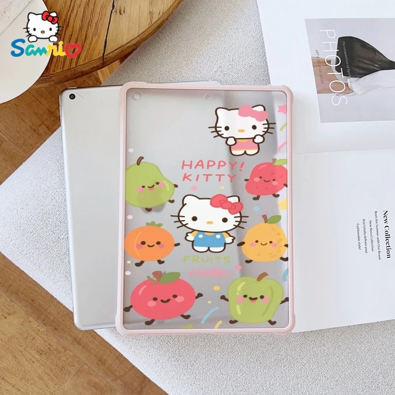 

Розовый чехол Sanrio Cute Hello Kitty подходит для ipad Pro 6/M4, Air3/5, Mini 6, iPad 6/10, 8,3/9,7/10,5/12,9/10,9/11 дюймов