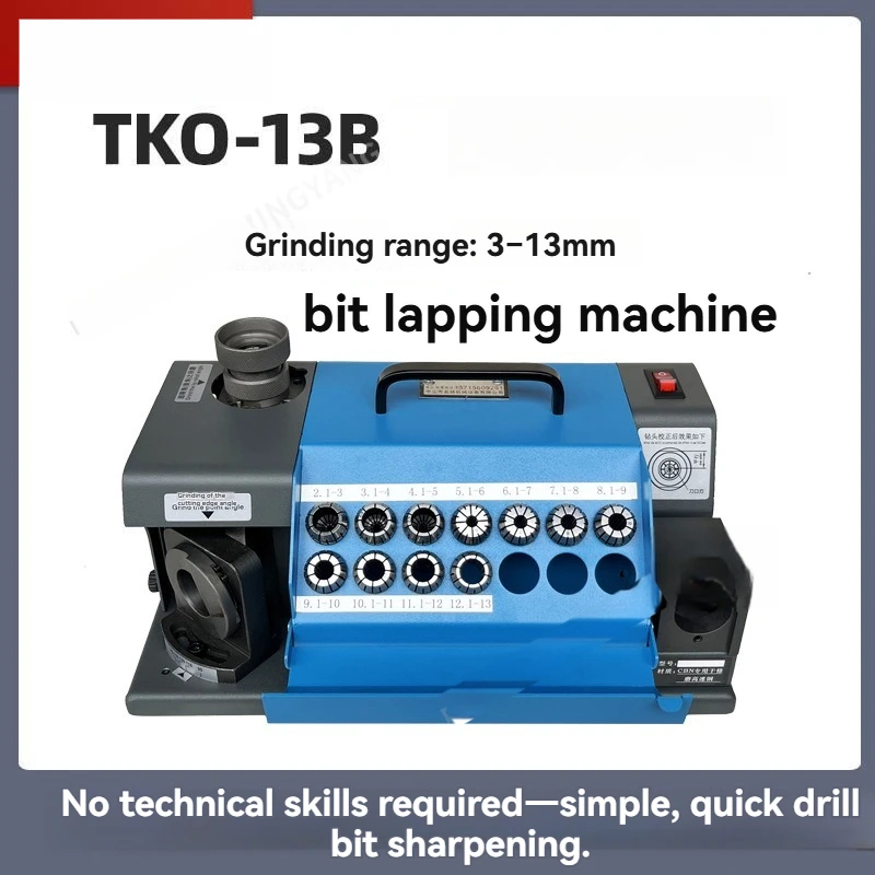 Model 13B Twist Drill Sharpener Drill Bit Resharpener Industrial Grinding Machine For Repairing Blunt Drill Bit Cutting Edges