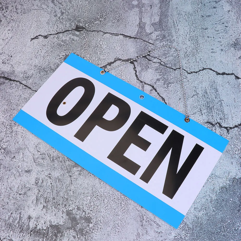 

2pcs Open Closed With Clock Business Hours Signboard Store Open Sign Decorative Hanging Sign For Business Window Office School