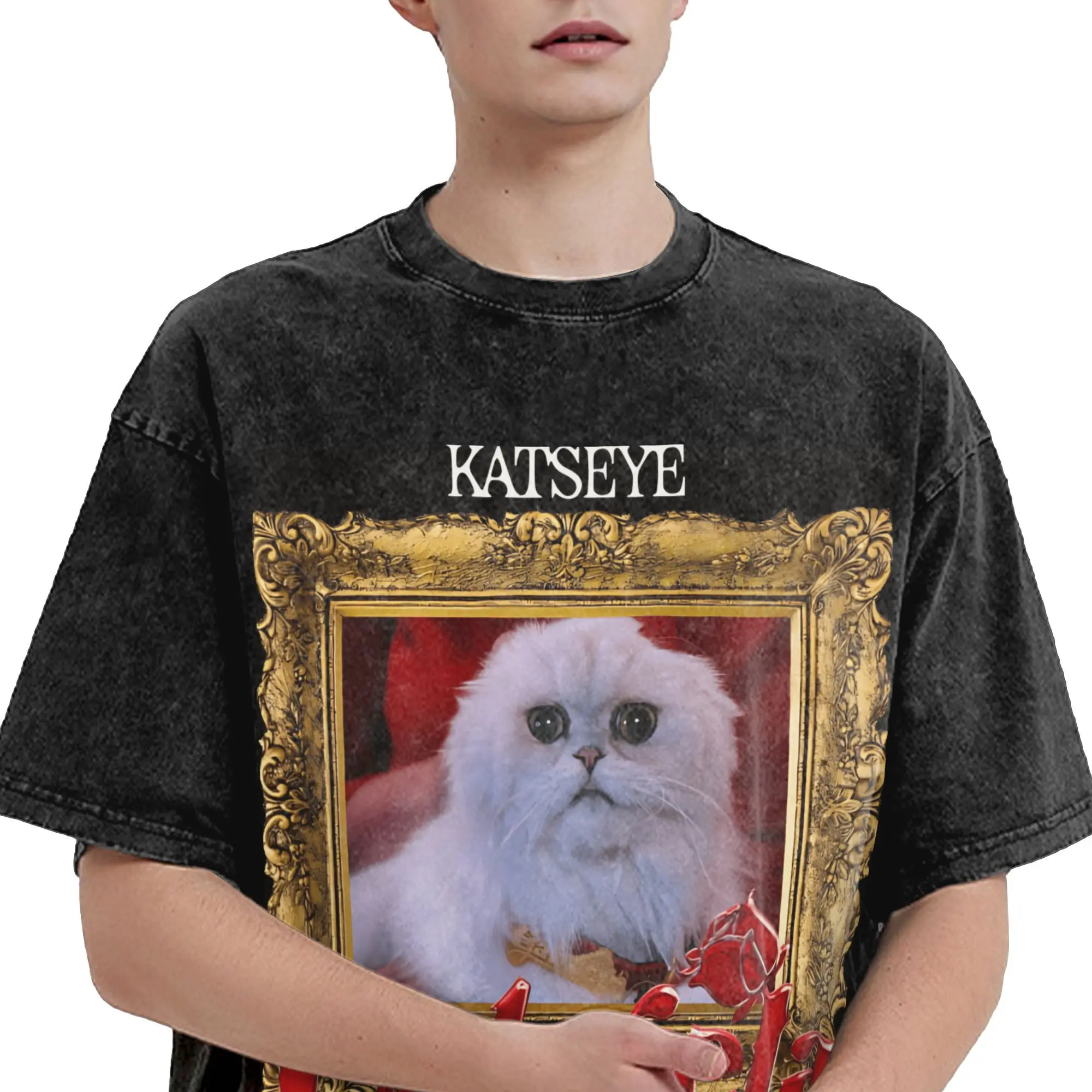 تي شيرت Katseye Gabriela Tour للرجال تي شيرت قطني عتيق برقبة دائرية وأكمام قصيرة للصيف