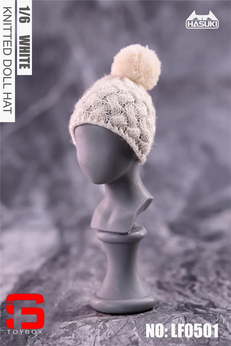 In Stock HASUKI LG05 LF05 1/6 Handmade Knitted Wool Cap Fashion Trend Hat Clothes Accessories Model Fit 12'' Action Figure Body