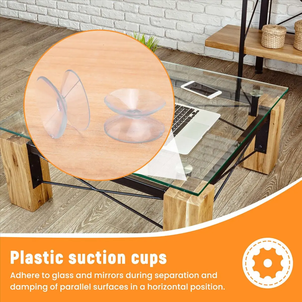 Final~~10 Pcs Double Sided Suction Cup - Sucker Pads for Glass, Plastic - 30Mm Width