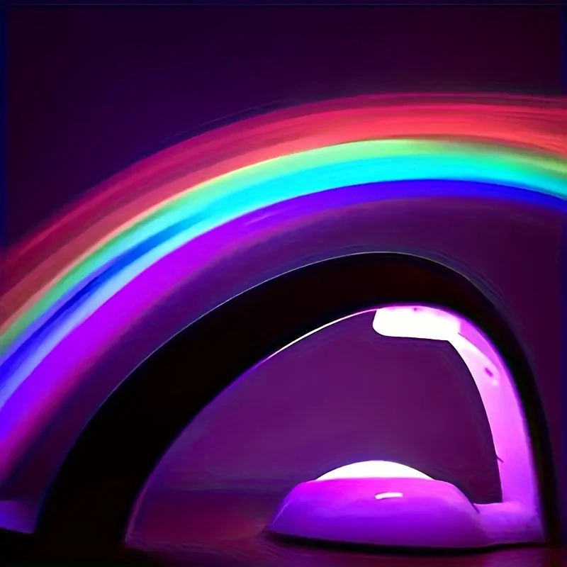 Modern Design LED Rainbow Projector lights, Rainbow Night Lights for Bedroom