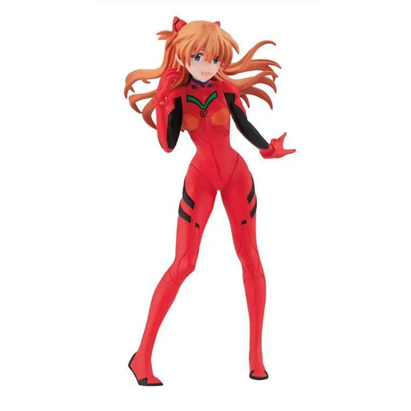 Figura de Anime EVA Asuka Langley Soryu Ayanami Rei, Modelo de Juguete Coleccionable, Regalo, Decoración de Escritorio, Material PVC, Muñeca, Adornos
