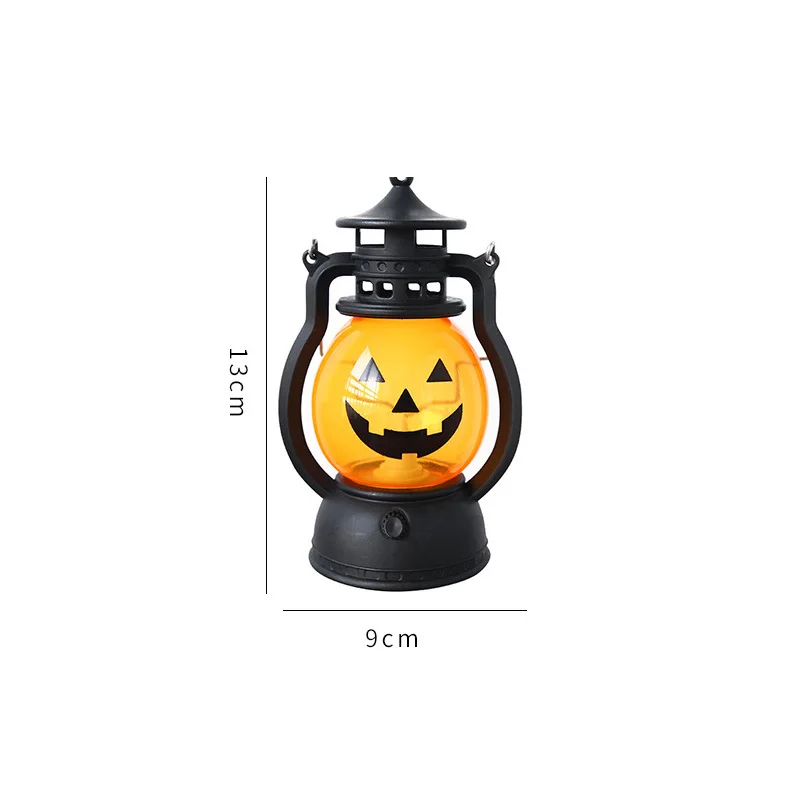 2pcs Halloween Pumpkin Ghost Face Lamp Portable Skull Decoration Light Bar Party Table Atmosphere Prop Halloween Decor - view 6