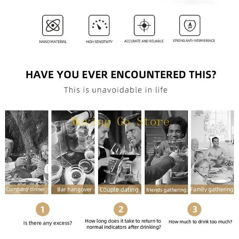 Alcootest B5XD avec affichage numérique, analyse précise instantanée l'haleine d'alcool