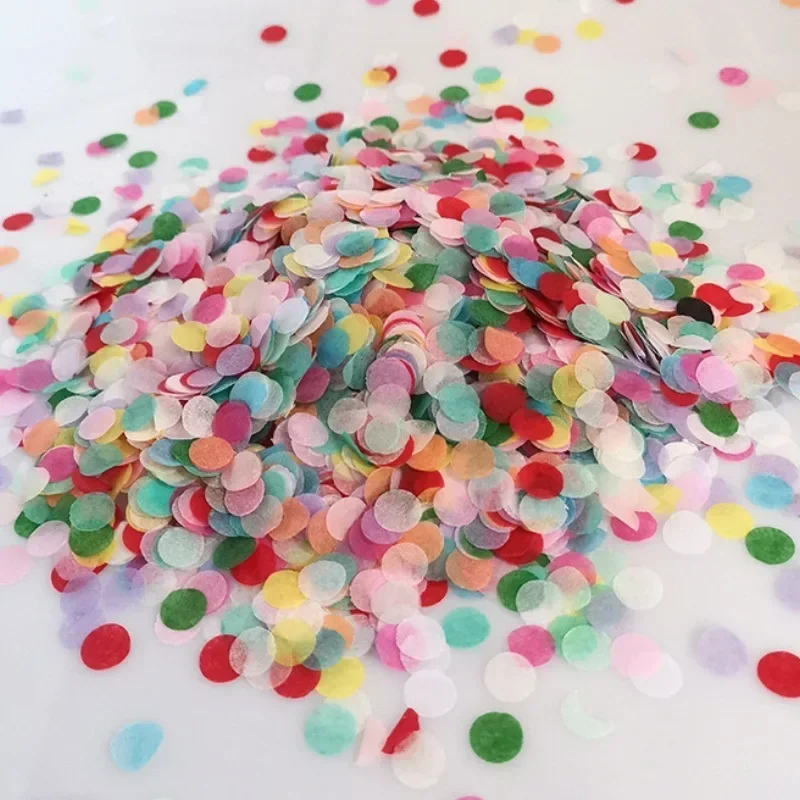 10g/Pack Transparent Filled Balloon Confetti Supplies1CM Color Paper Confetti for Wedding Birthday Baby Shower Party Decoration