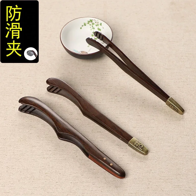 Household Reusable Toast Tongs, Tea Tong for Fruits Bread Pickle Cooking, Ultra Grip Wooden er Kitchen Gadget