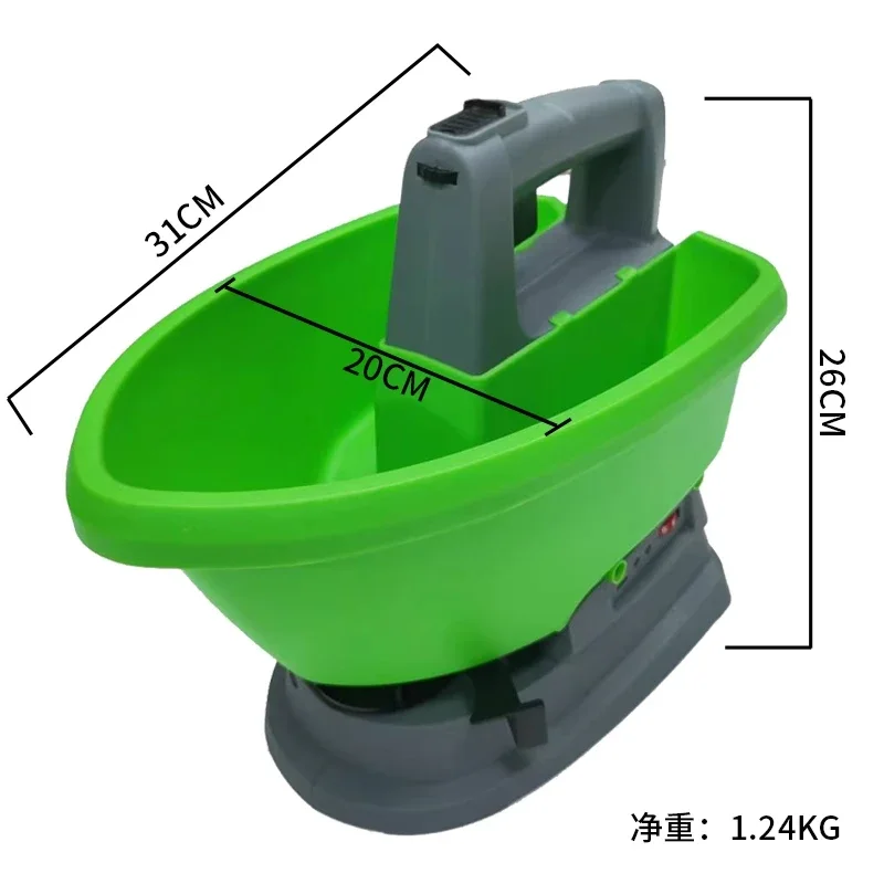 Handheld Electric Seeder for Soybean Corn Peanut – Multi-Function with Snow Salt Fertilizer Insecticide Spreader