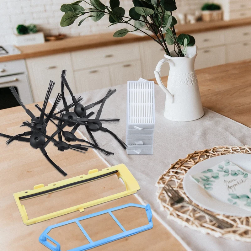 Комплекты сменных фильтров для Ilife A4 A6 A4S A8 A40, фильтр Hepa, первичный фильтр и боковая щетка, крышка рулонной щетки с дистанционным управлением