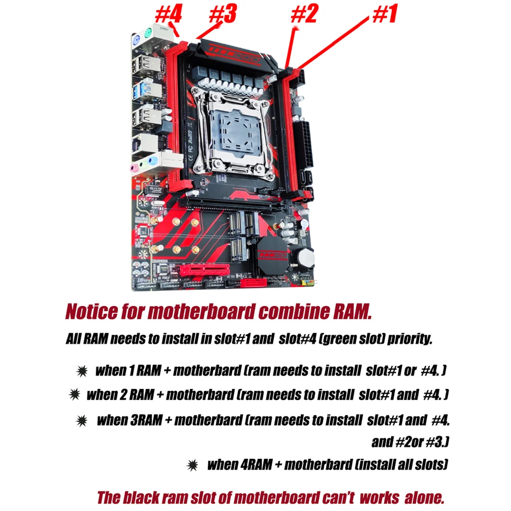 X99 Motherboard Combo Set with Xeon E5 2680 V4 CPU Processor DDR4 32GB 2 X 16GB 2133MHz Memory REG ECC RAM