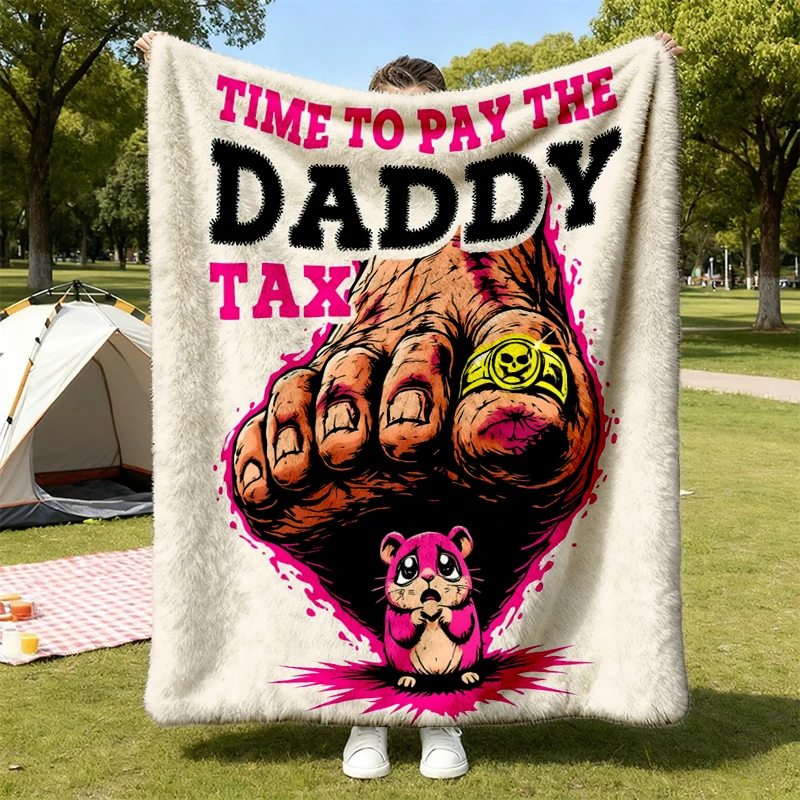 Dungeon Crawler Carl, Daddy Tax, Dcc Comfort Flannel Blanket Gift Flannel Throw Cozy Blanket