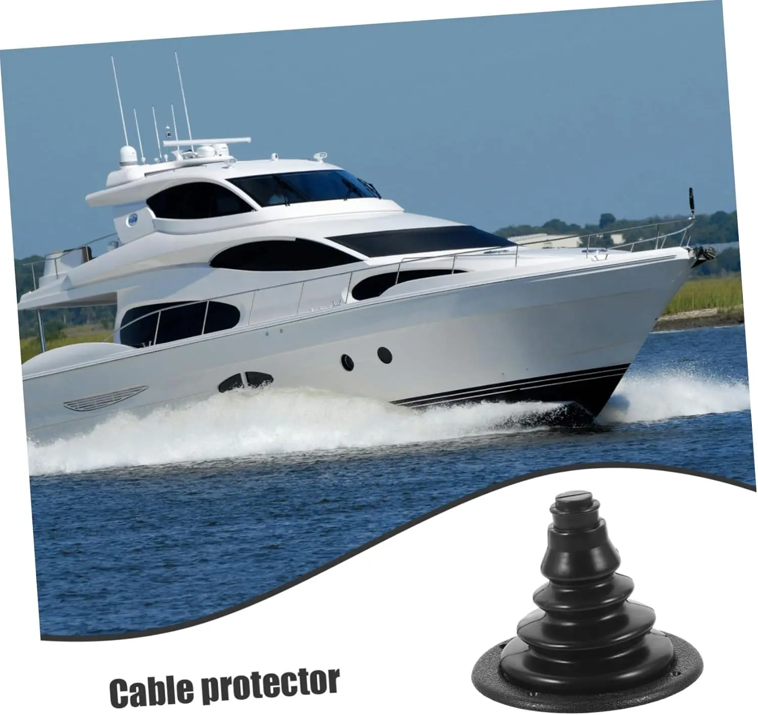 Boat Rubber Cable Boot Cover Electrical 4.72