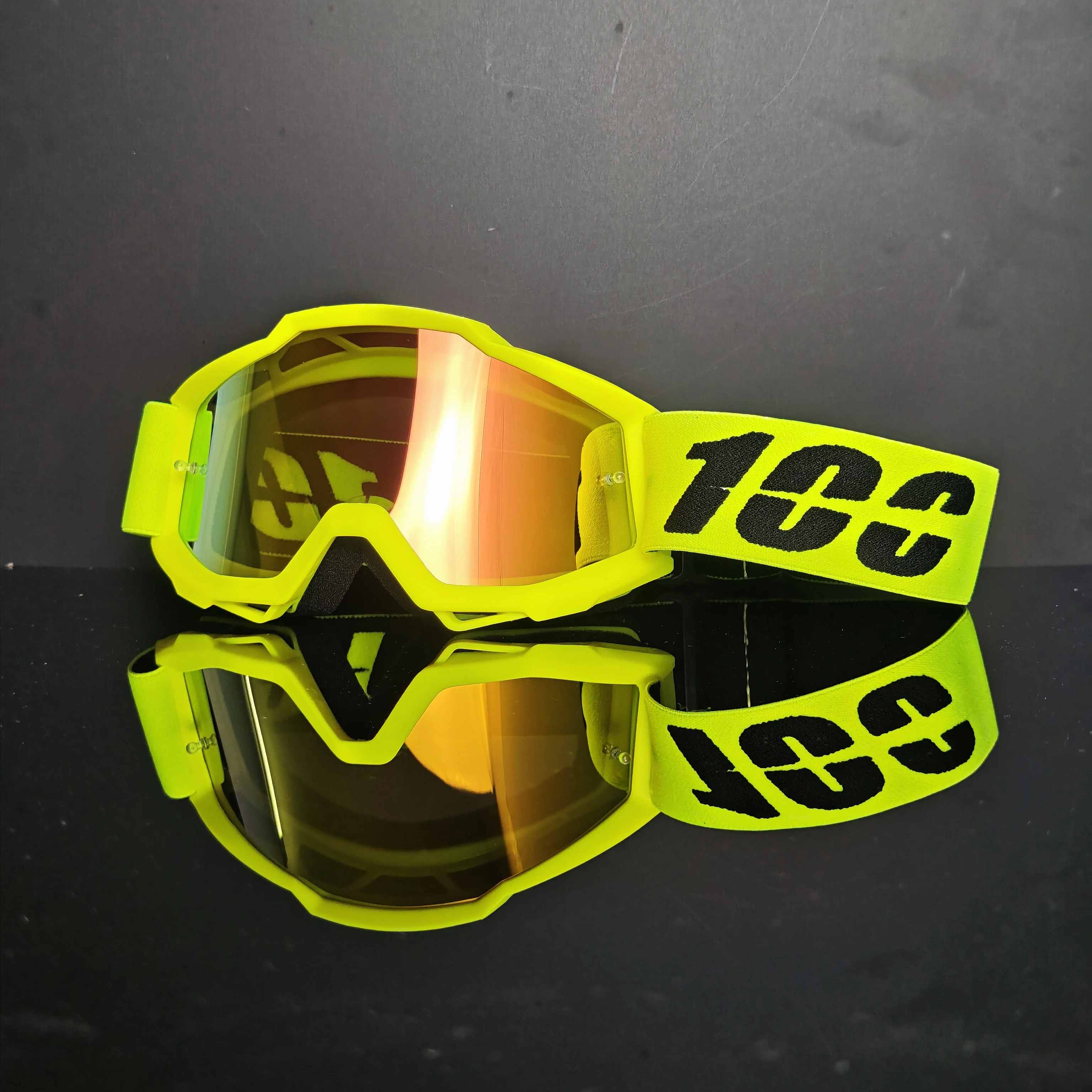 แว่นตาสกีออฟโรดเลนส์ความคมชัดสูง 100 เลนส์ ป้องกันลม ฝุ่น ทราย ใช้ได้ตลอดวัน แฟชั่นสำหรับผู้ชายและผู้หญิง อุปกรณ์เสริมสำหรับเล่นสโนว์บอร์ด