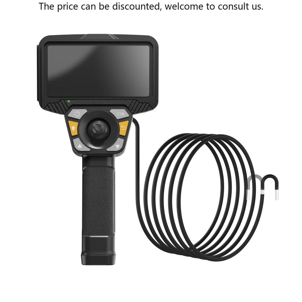 

5" IPS Industrial Waterproof Borescope 6mm Wide Angle HD Mini Camera For Drain Sewer Pipe Inspection