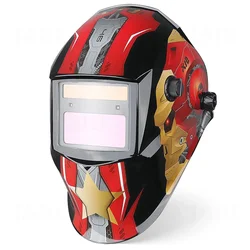 Welder Protect Mask DIN4/9-13 1/25000s Mma Helmet Welding Mask Mascara Soldar Battery Grinding Welding Helmet Auto Darkening