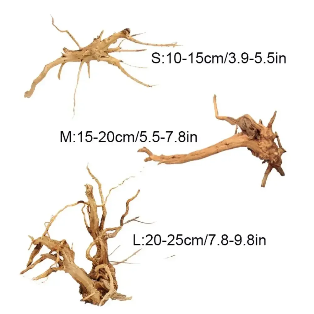 Aquarium Plants Natural Tree Driftwood Branches Fish Big Size Tank Aquarium Background Decoration For Small Fish Hiding