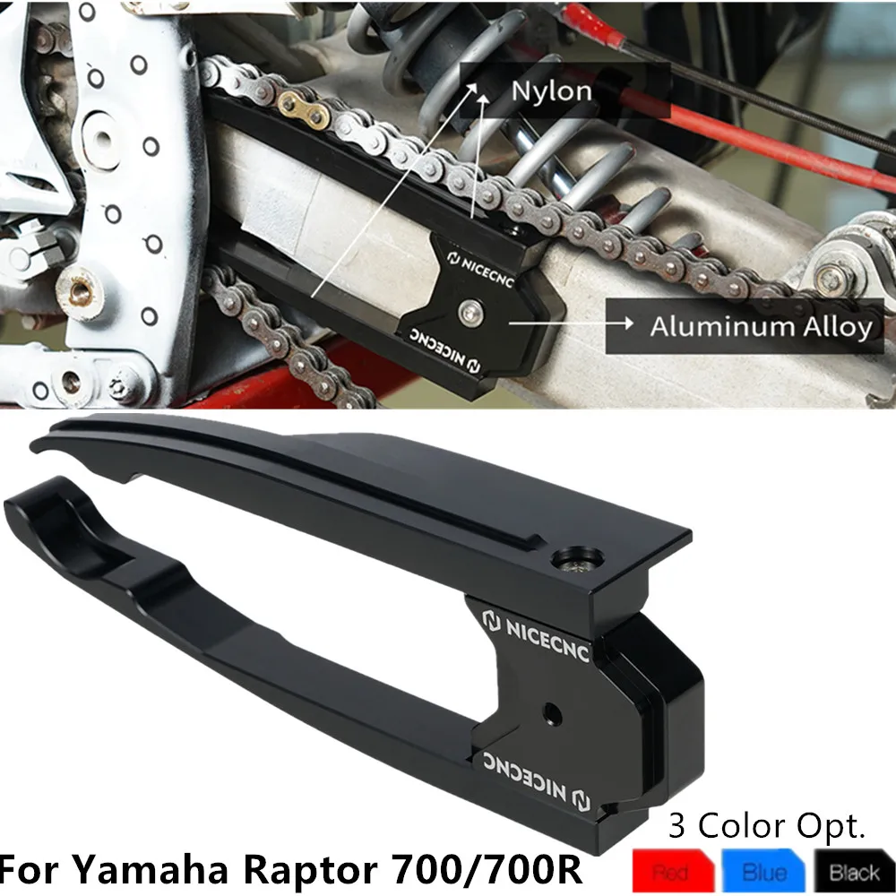 NICECNC Chain Guide for Yamaha Raptor 700 2006-2008 2013-2024 700R 700SE 2013-2024 ATV Sprocket Chain Protector Accessories Part