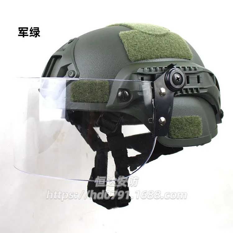 New MICH2000 Action Version Patrol Tactical Helmet Transparent Anti-Riot Protective Mask CS Anti-face Safe Protective Helmet