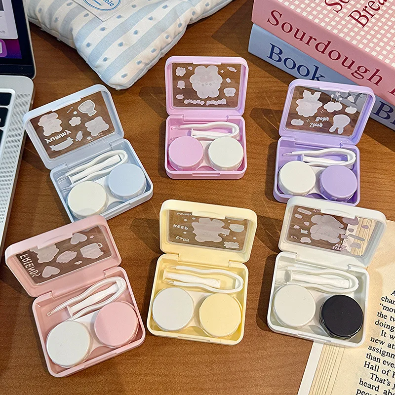 Коробка-для-хранения-контактных-линз-прозрачный-пластиковый-футляр-с-пинцетом-и-присоской-портативный-органайзер-для-контактных-линз-с-мультяшным-медведем