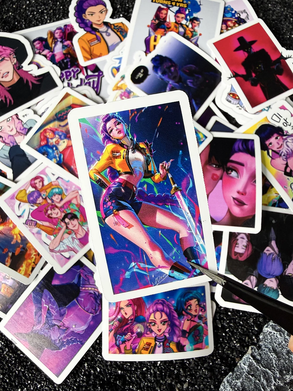 60 قطعة Kpop فيلم شيطان الصيادين هنتركس ساجا بنين ديربي النمر حقيبة ملصقات صناعة يدوية سكرابوكينغ كوب الديكور ملصقات مصورة #2