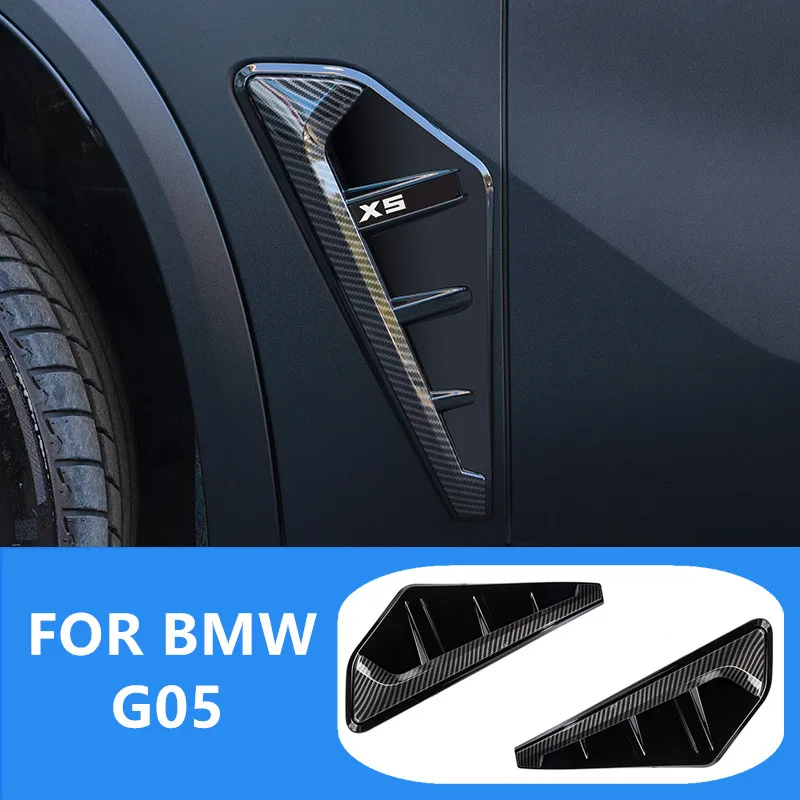 

Car Side Vent Trim Cover Fender Side Marke carbon fiber pattern For BMW X5 G05 2019 2020 2021 2022 2023 Auto Accessories