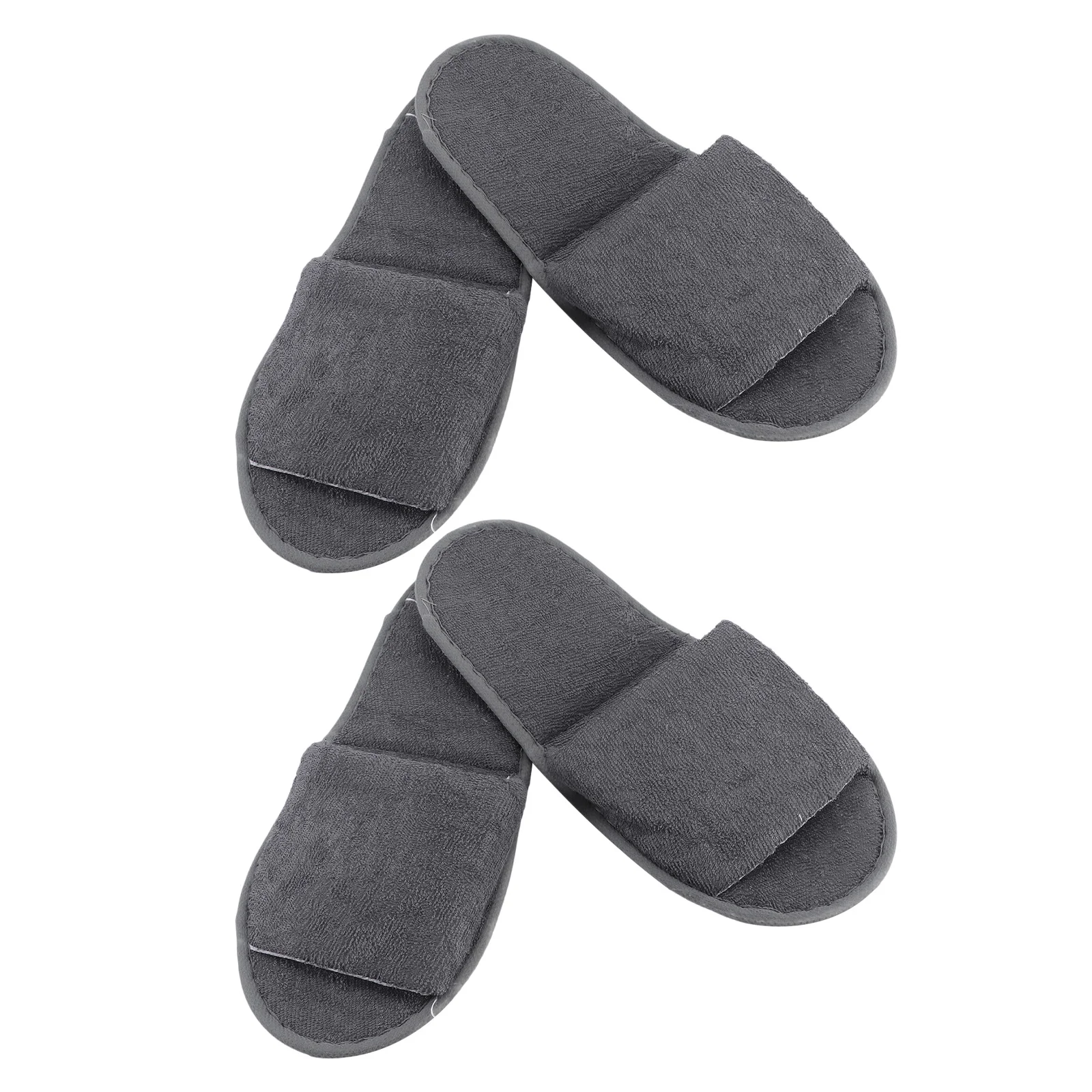 

2 Pairs Indoor Slippers for Guests Foldable Outdoor Towel Travel Hotel Disposable Women Portable House Supplies
