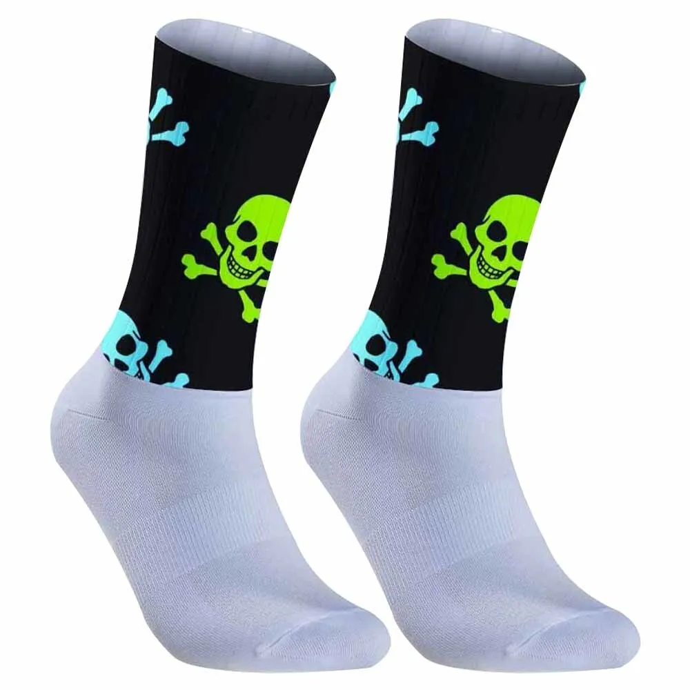 Men Women Road Bike Socks Breathable Cycling Socks Anti Slip Silicone Seamless Aero Socks New image 3