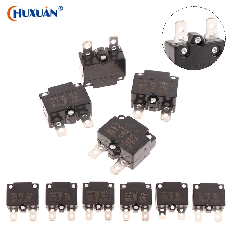 Новинка 125/250VAC 88AR 3A 4A 5A 7A 8A 10A 15A 20A 25A автоматический сброс автоматический выключатель защита от перегрузки по току