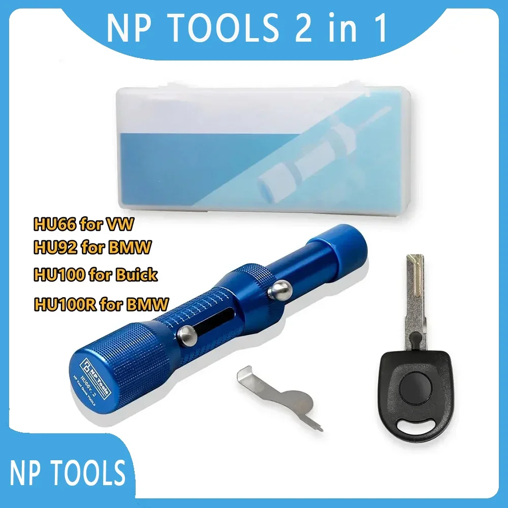 NP TOOLS 2 in 1 HU66 V.2 for Audi VW / HU92 V.2 HU100R for BMW / HU100 for Buick Chevrolet Opel Locksmith Decoder Tool